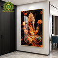 Ganesh Porcelain wall art- A radiant Touch of Divine Elegance 80 x120cm