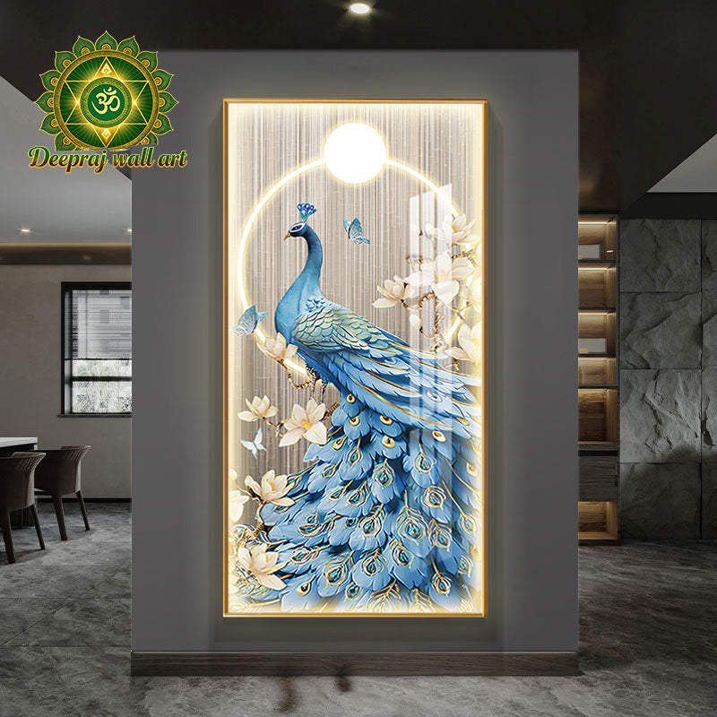 Crystal Porcelain with Diamond and LED light l 60 x 120 CM