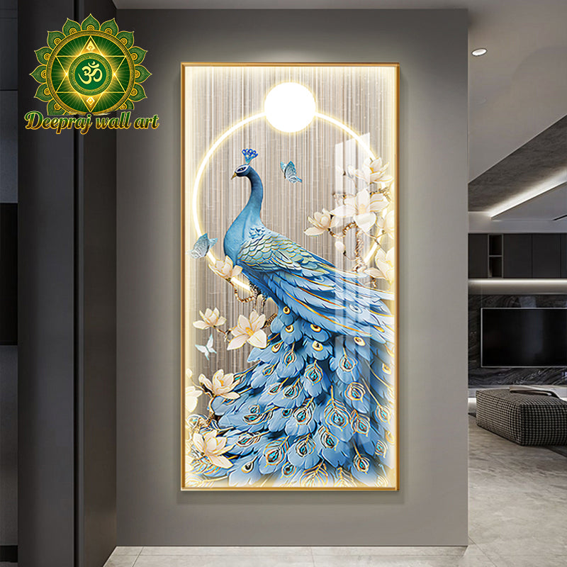 Crystal Porcelain with Diamond and LED light l 60 x 120 CM