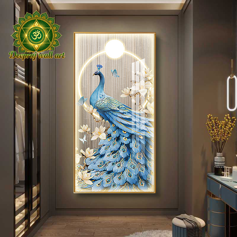 Crystal Porcelain with Diamond and LED light l 60 x 120 CM