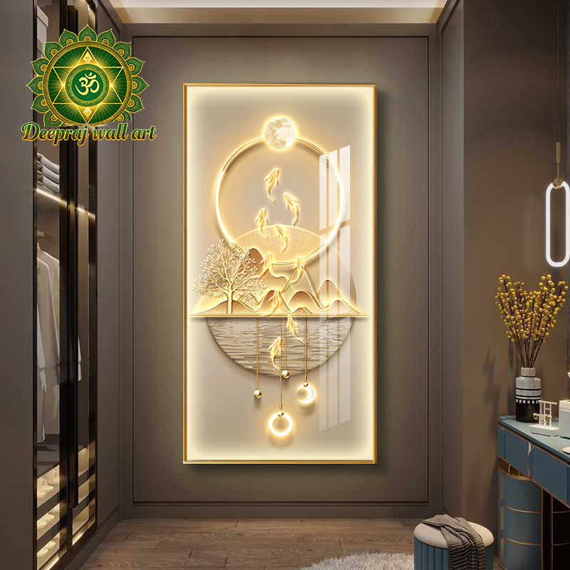 Lucky 5D Diamond-Inspired Porcelain Wall with LED l 60 x120CM