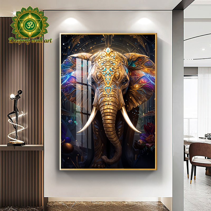Lucky Elephant with Diamond 80X120CM