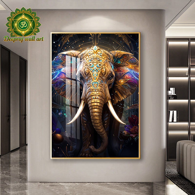 Lucky Elephant with Diamond 80X120CM