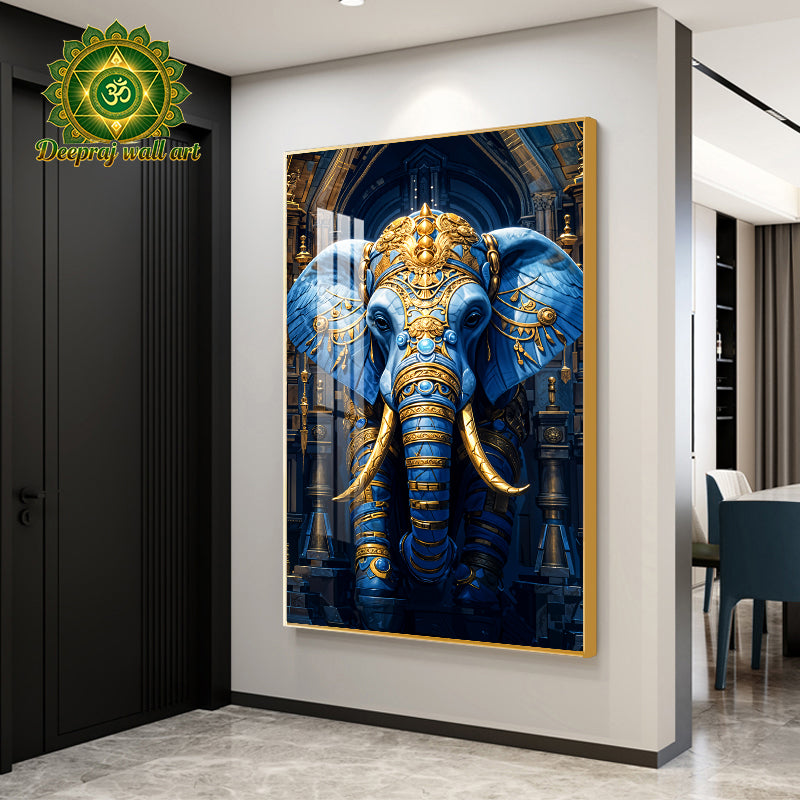 Elephant wall decor with Diamond 80X120CM