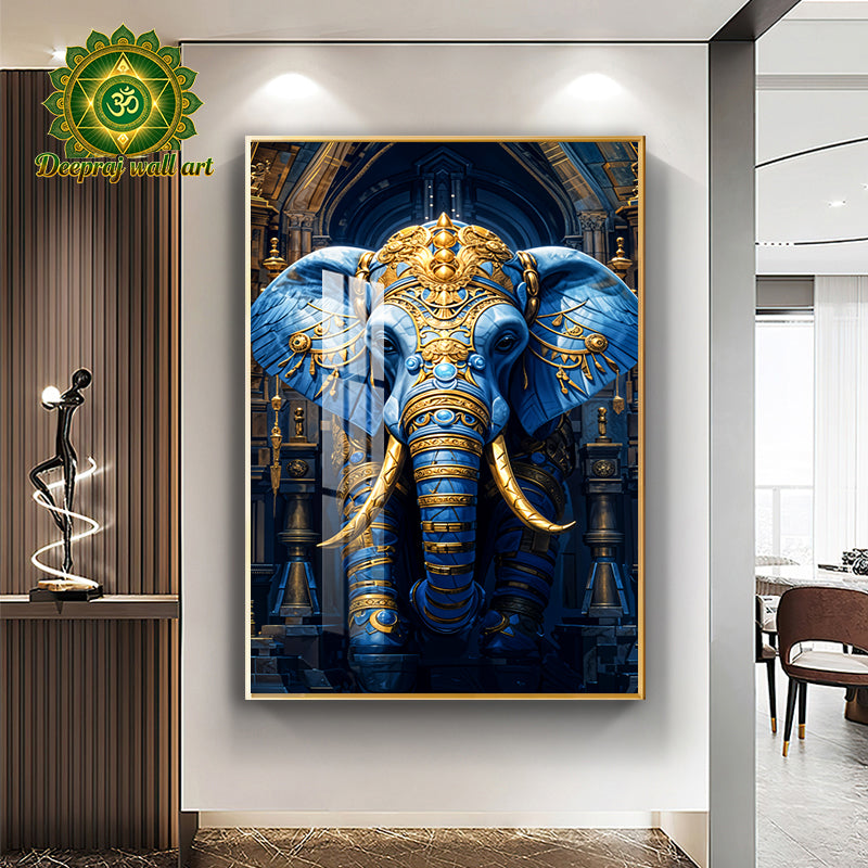 Elephant wall decor with Diamond 80X120CM