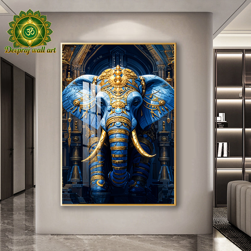 Elephant wall decor with Diamond 80X120CM