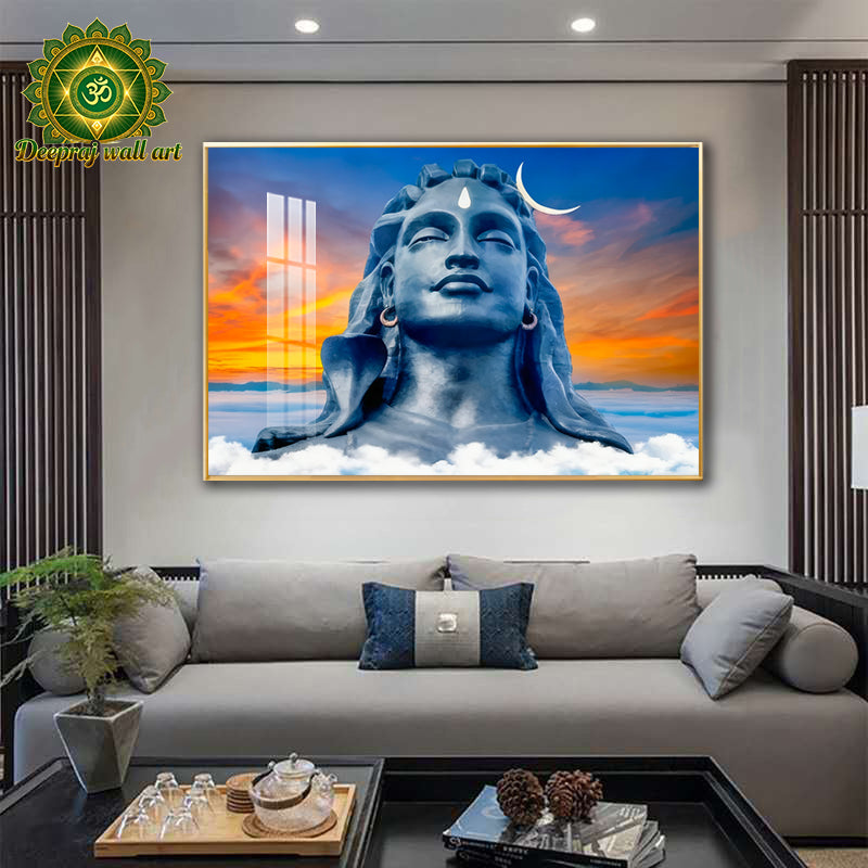 Adhiyog Shiva |Crystal Porcelain 5D Wall Décor |70*100cm