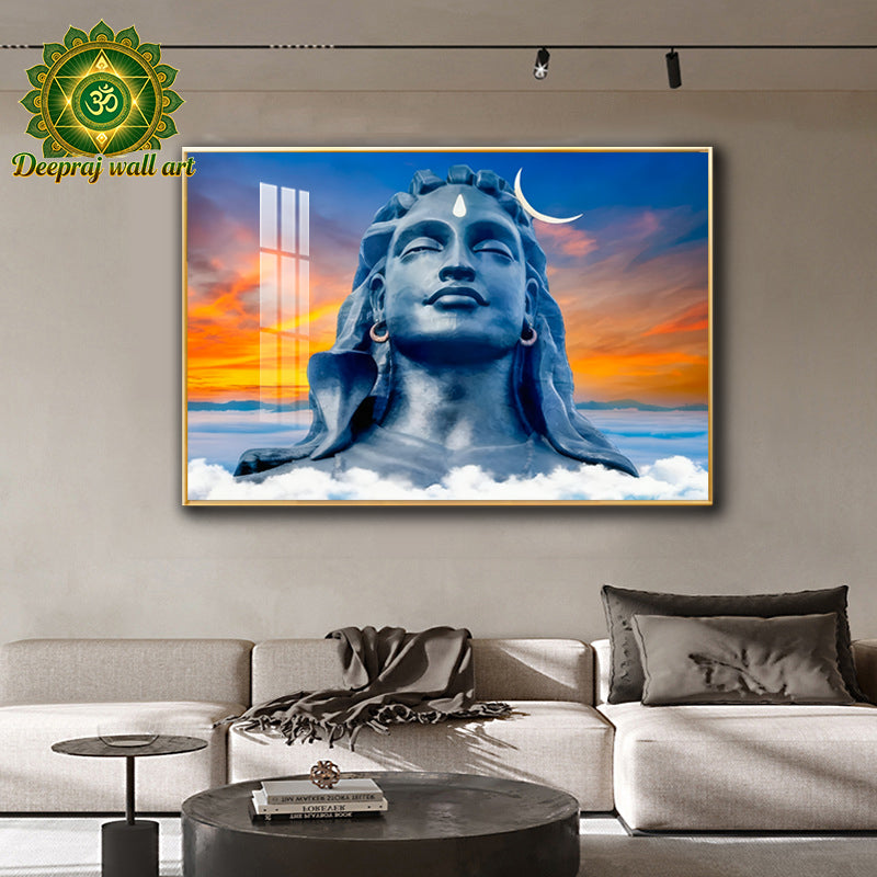 Adhiyog Shiva |Crystal Porcelain 5D Wall Décor |70*100cm