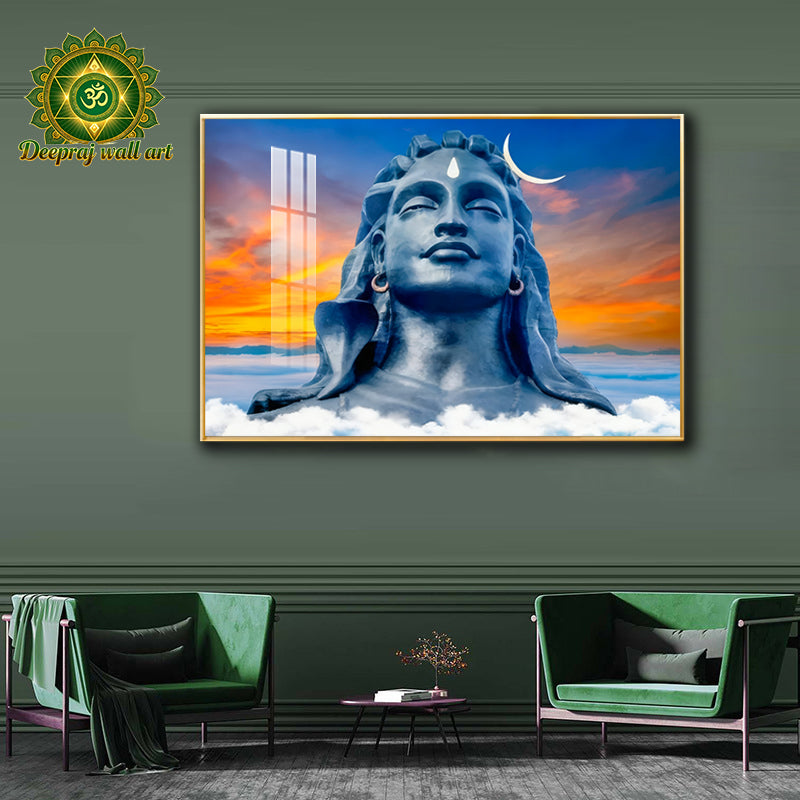 Adhiyog Shiva |Crystal Porcelain 5D Wall Décor |70*100cm