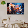 Flower Porcelain Wall decor with Diamond 80X120CM