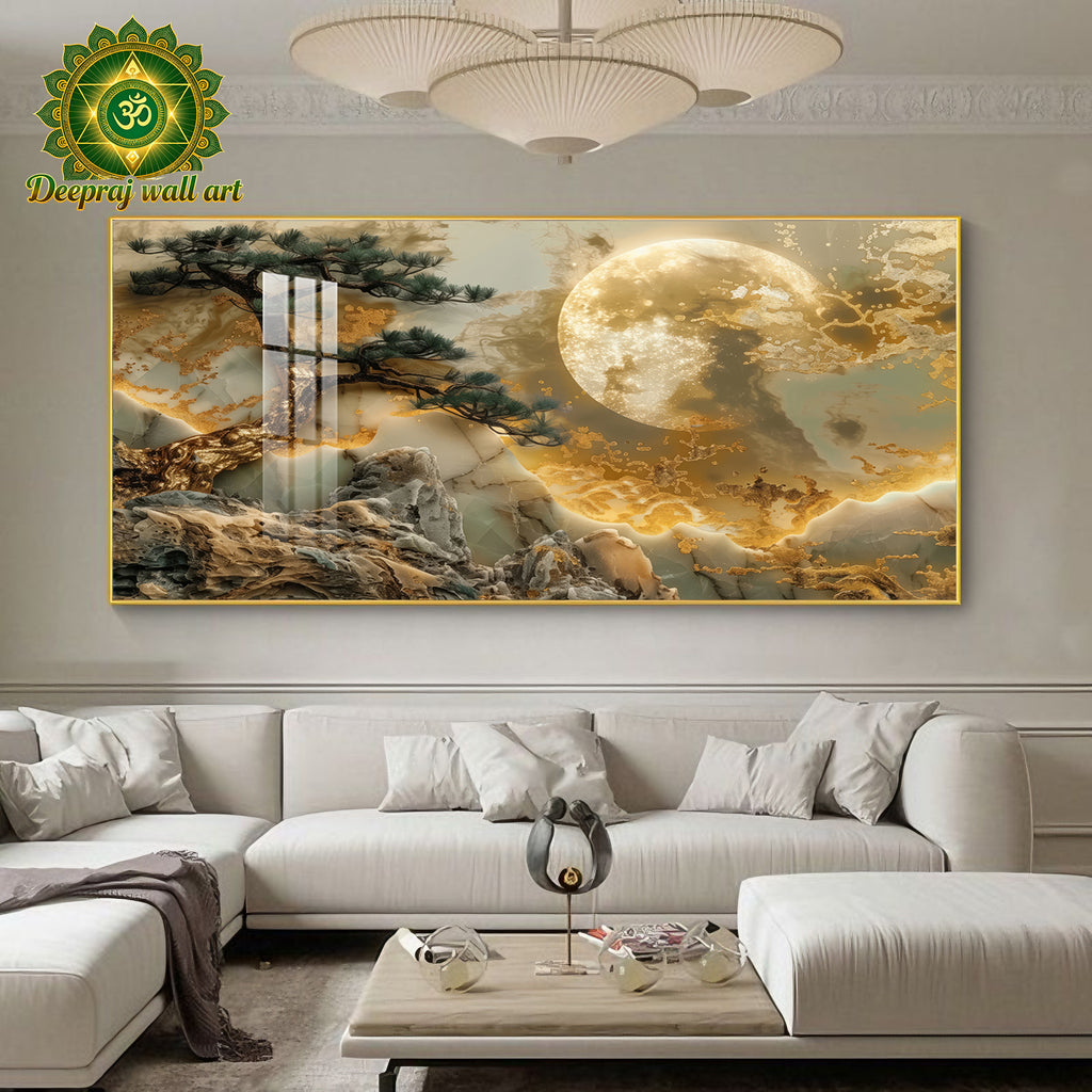 Tree and sun rise Diamond 70X140CM