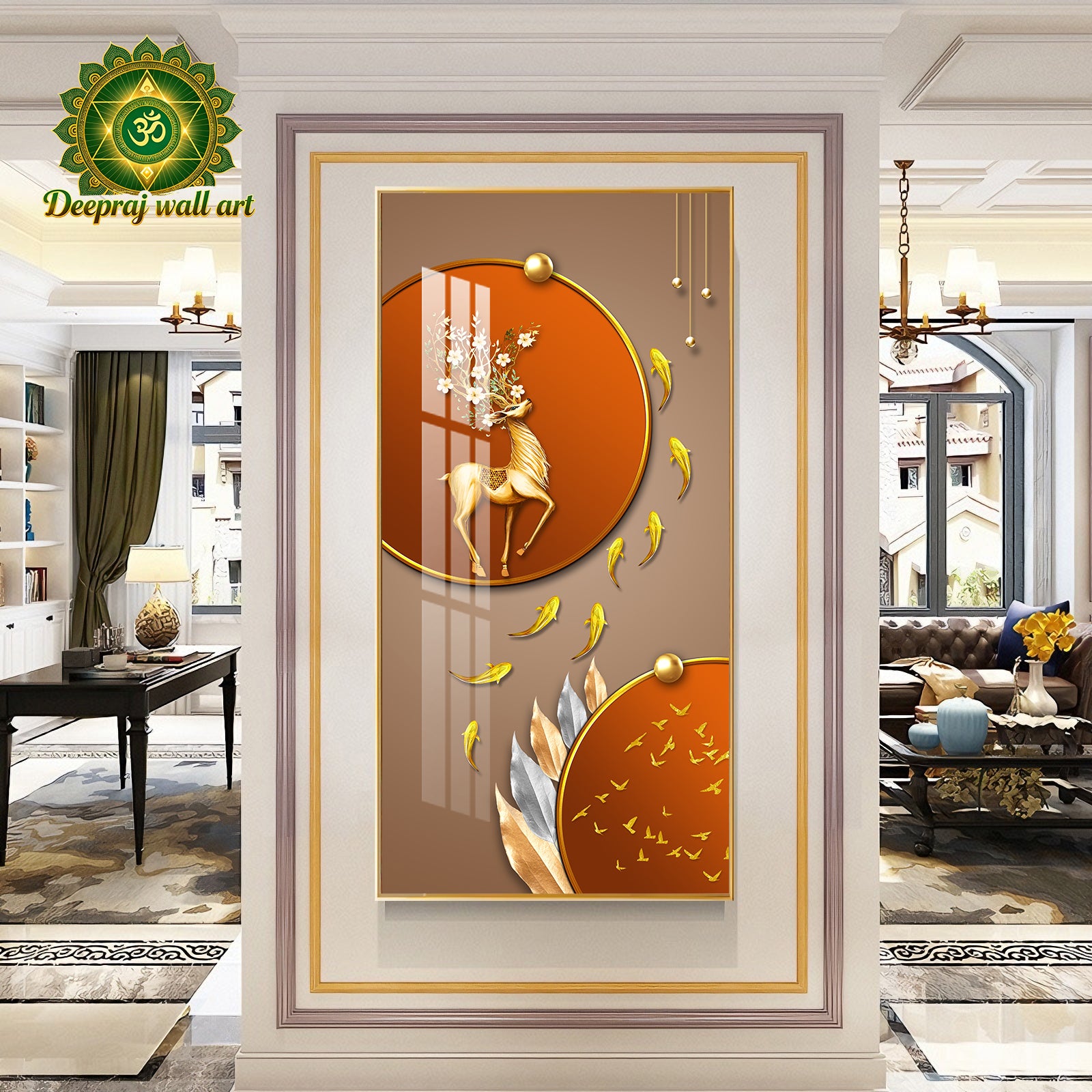 Golden Gift Deer 60X120CM