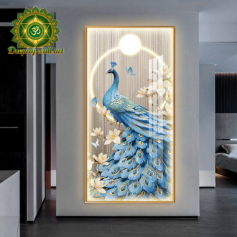 Crystal Porcelain with Diamond and LED light l 60 x 120 CM