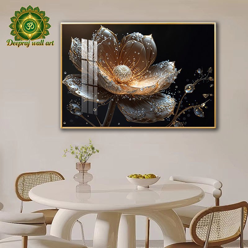 Flower porcelain with Diamond 80 x120cm
